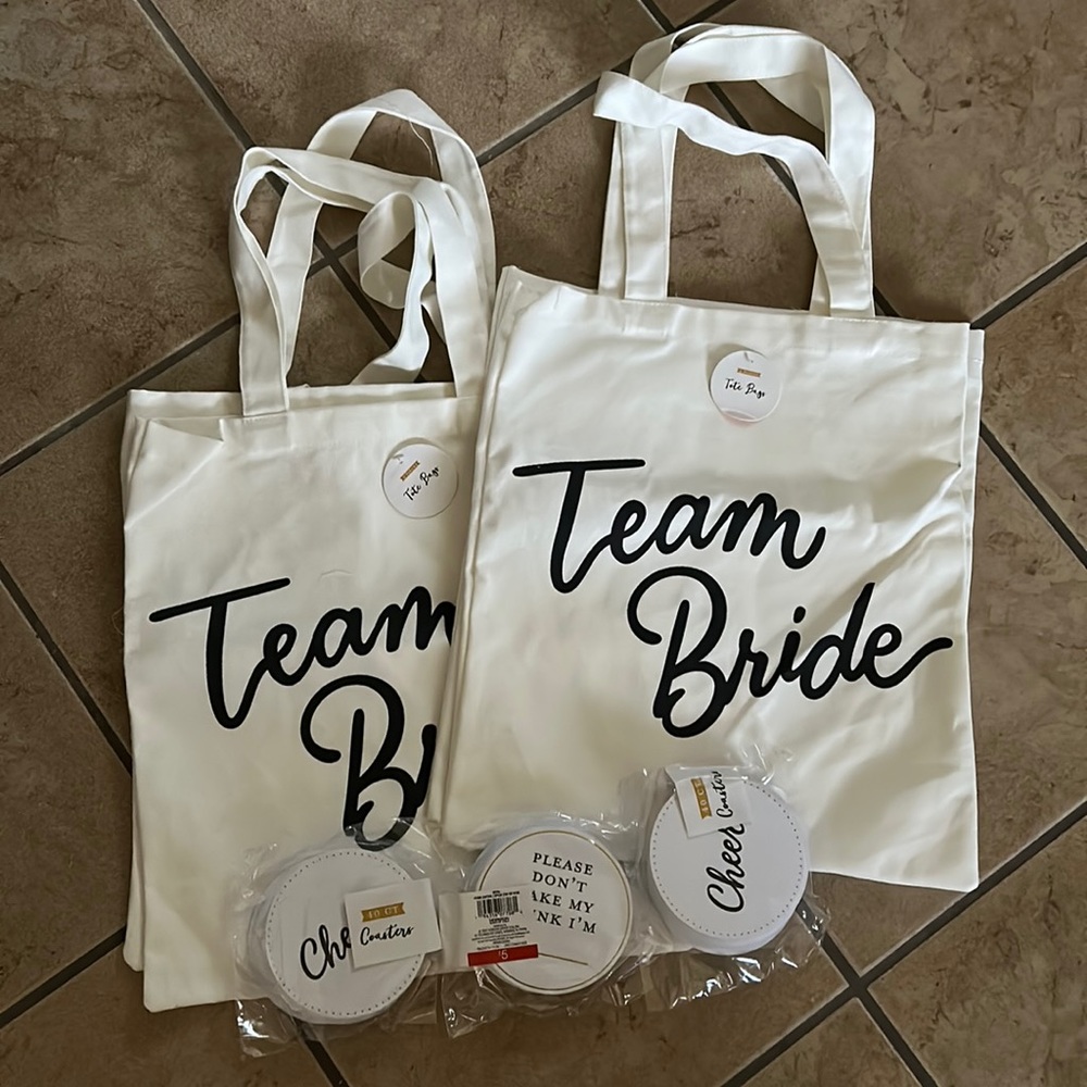 ✨Wedding Bundle✨ Totes & Coasters